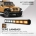 Cama Çakar Beyaz Turuncu Led Flaş Çakmaklık Girişli 56 CM 19 Mod Araç İçi Ön Arka Panel Araç Dışı Tepe Izgara Acil İkaz Sinyal Uyarı Yönlendirme Spot DRL Gece Gündüz Çalışan Lamba
