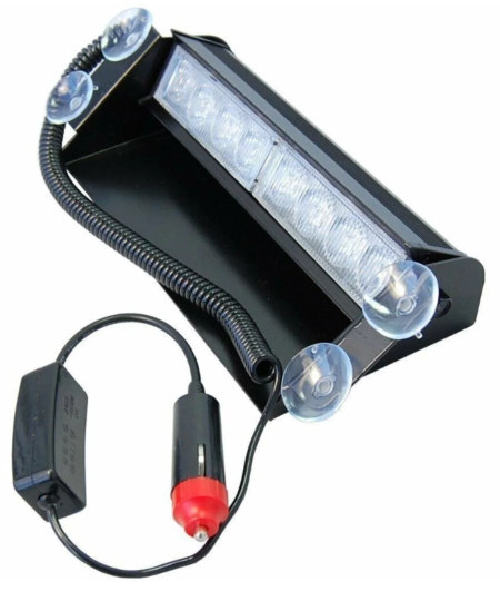 Araç İçi Vantuzlu 8 LED Turuncu Lamba