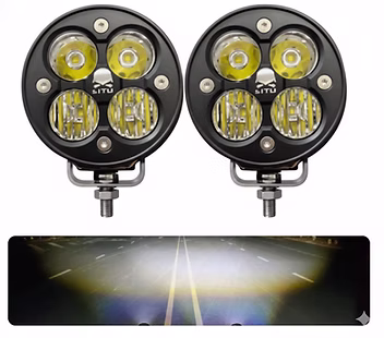 2' li Set Profesyonel Motosiklet Led Sis Far LTU-103 Motosiklet Sis Farı
