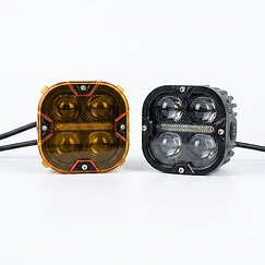 2' li Set 4 Led Angel Hardcap Kapaklı Motosiklet Sis Farı