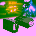 2' li Set 40W D6 Super Slim Led Projektör Sarı Beyaz Motosiklet Sis Farı