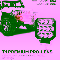 T1 Pro-Lens Çalışma Lambası – Kırmızı Angel & Beyaz Işık | 4800 Lumen | 20W | 12