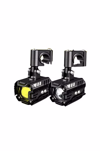 L150 50w High Power Motosiklet Çift Renk Sarı - Beyaz Sis Farı Takım