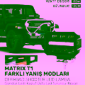 Matrix T1 Kare Turuncu Beyaz Gündüz Kaput Üstü 1 Adet