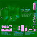 Sparkle 10'' Beyaz Turuncu Led Spot Projektör + DRL Çalışma Lambası