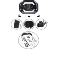 Codex 5’li Angelli 30W Çift Renk Turuncu-Beyaz Gömme Off Road LED Lamba