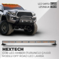 Hextech Turuncu 17 Farklı Yanıp Modlu,COB LED Off-Road LED Lamba