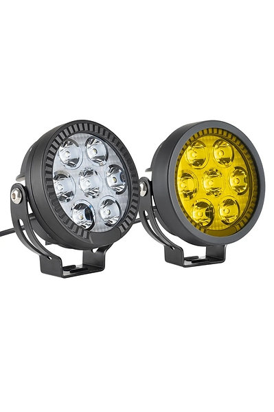 2li Set Bee Motosiklet LED Sis Farı Metal Gövde D7 LED GS Serisi