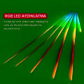 18 Parça Araç Içi RGB Ambiyans LED Aydınlatma - 128 Renkli Müziğe Duyarlı