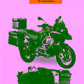 Universal Alüminyum Kasa İthal Motosiklet Çantası Gümüş 35 Litre